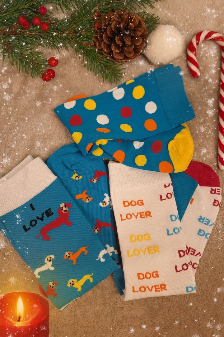 Adventkalender-Gewinnspiel mit Dog Lover Fun Socks Adventkalender-Gewinnspiel mit Dog Lover Fun Socks